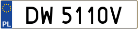 Truck License Plate